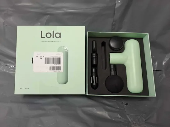 LOLA 4 SPEED HAND HELD MASSAGE GUN- MINT