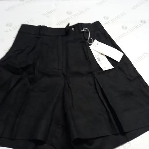 ARKET BLACK SHORTS - UK 8 