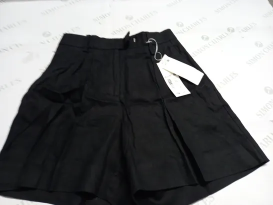 ARKET BLACK SHORTS - UK 8 