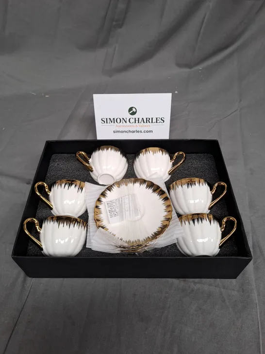 ASSORTED MINIATURE CUP AND SAUCER SET 