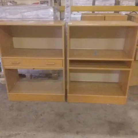 X4 WOODEN BOOKCASES