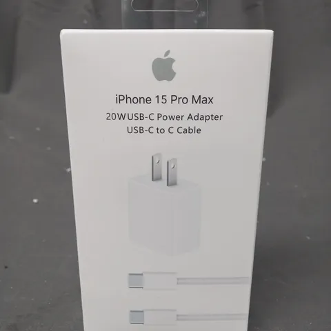 BOXED IPHONE 15 PRO MAX POWER ADAPTER