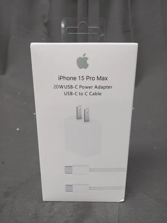 BOXED IPHONE 15 PRO MAX POWER ADAPTER