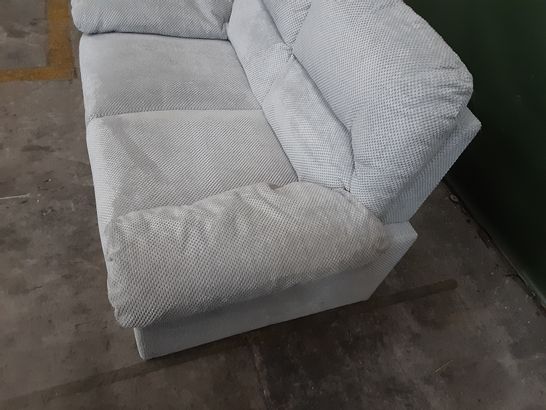 DESIGNER GREY FABRIC 2-SEATER SOFA 