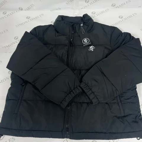 GYMKING 365 PUFFER JACKET IN BLACK SIZE 10