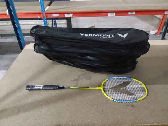 APPROX 17 X VERMONT TYRO 27" BADMINTON RACKETS WITH CARRY BAGS 