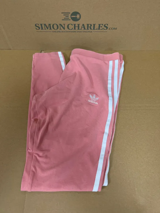 ADIDAS TRI STRIPE LEGGINGS IN SALMON PINK SIZE 12