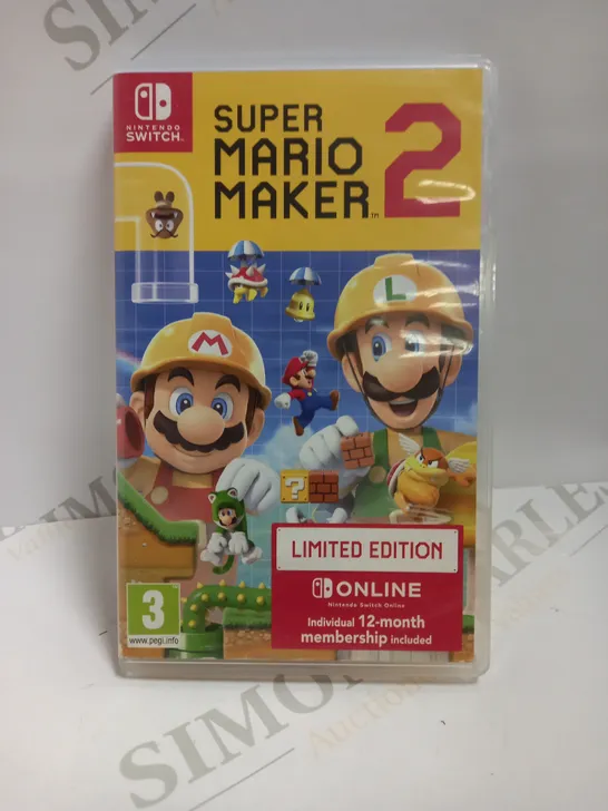 NINTENDO SWITCH SUPER MARIO MAKER 2 GAME