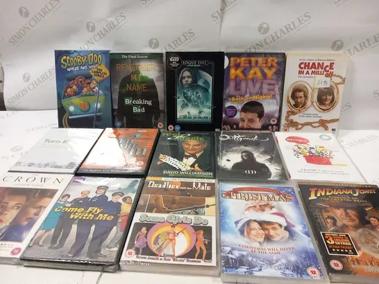 APPROXIMATELY 15 ASSORTED DVDS TO INCLUDE;