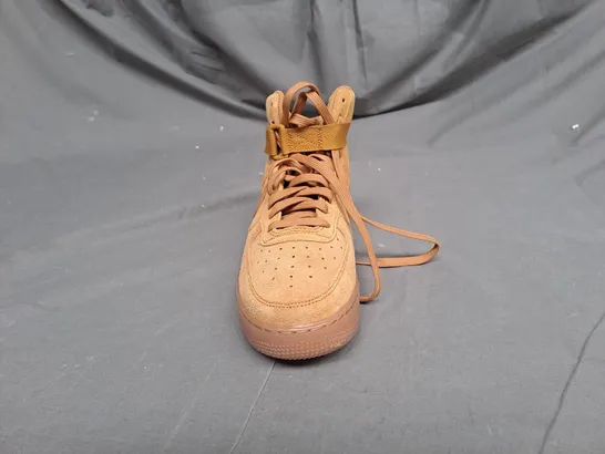 PAIR OF NIKE SUEDE HIGH TOPS IN TAN SIZE 6