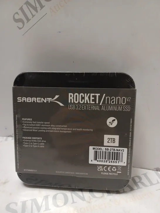 SEALED ROCKET NANO V2 EXTERNAL SSD