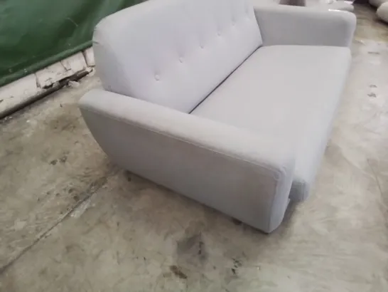 DESIGNER TWO SEATER SOFA GREY FABRIC 