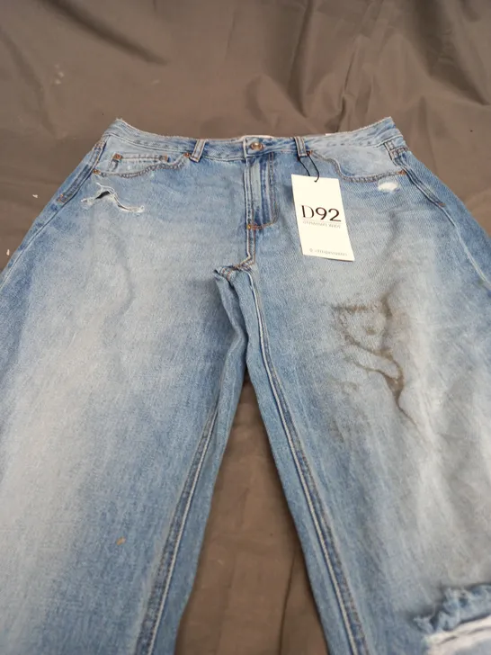 STRADIVARIUS STRAIGHT WIDE JEANS - UK 14