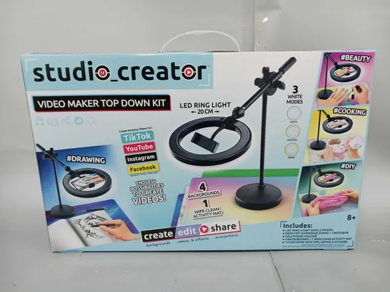 STUDIO CREATOR VIDEO MAKER TOP DOWN KIT RRP £20