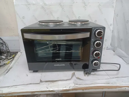 BOXED COOKWORKS 2500W MINI OVEN WITH HOB 