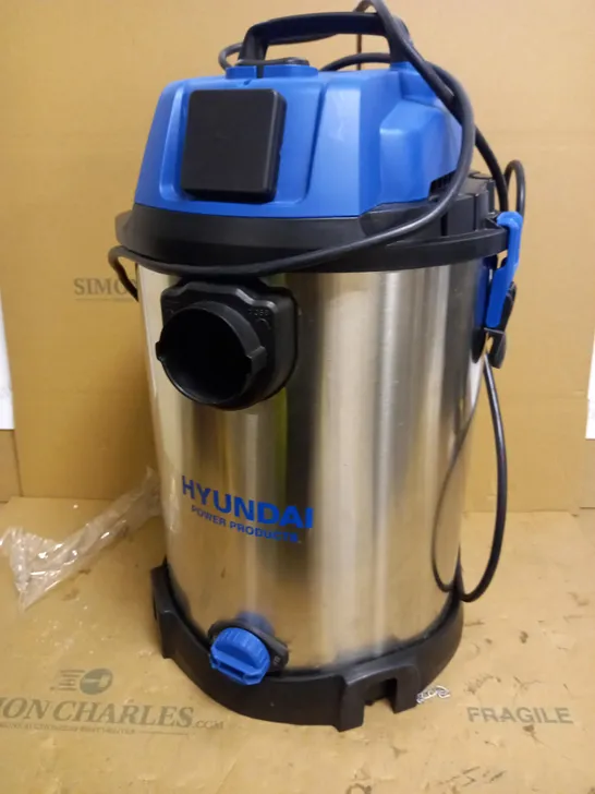 HYUNDAI WET AND DRY VACUUM CLEANER 30L 1400W INDUSTRIAL VACUUM CLEANER