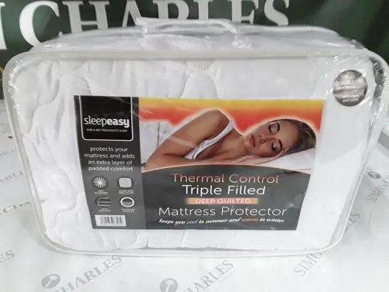 SLEEP EASY DOUBLE THERMAL CONTROL MATTRESS PROTECTOR 