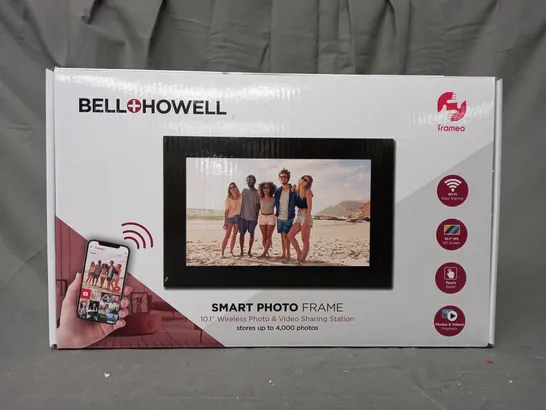 BOXED BELL & HOWELL SMART 10.1" WIRELESS PHOTO FRAME