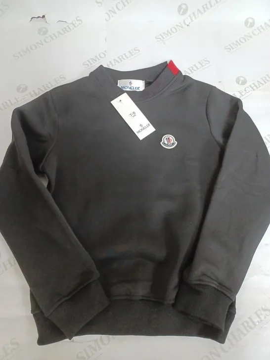 MONCLER TRACKSUIT JUMPER IN BLACK - 7-8 YEARS