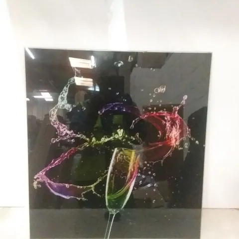 60CM X 65CM COLOURFUL GLASS PHOTO