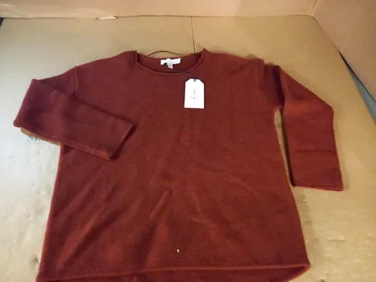 SEASALT CORNWALL FRUITY JUMPER IN BURGUNDY - UK 14