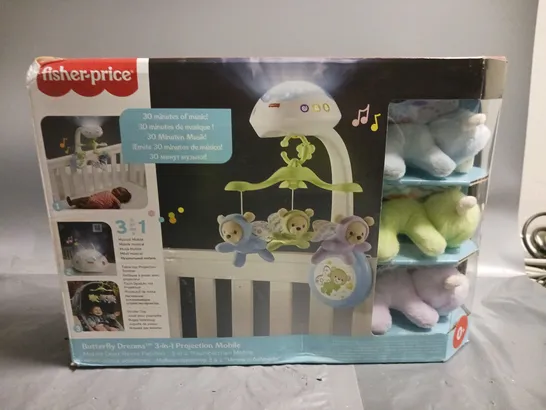 BOXED FISHER PRICE BUTTERFLY DREAMS 3IN1 PROJECTION MOBILE