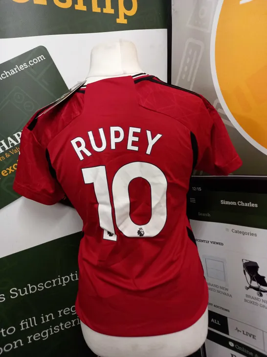 MANCHESTER UNITED FC FUL KIT WITH RUPEY 10 SIZE 24