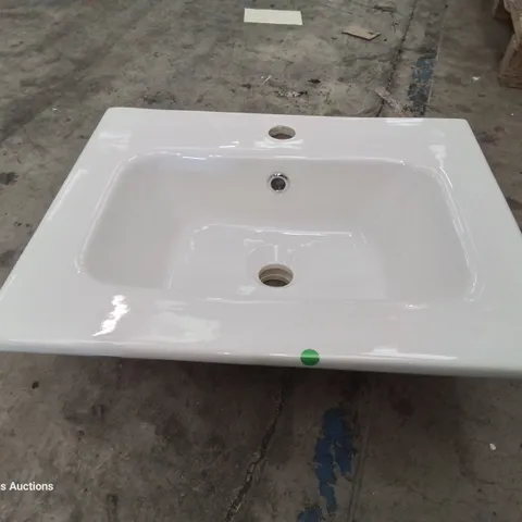 BOXED CANELLI CERAMIC SINGKE TAP VANITY BASIN WHITE 500 × 400mm