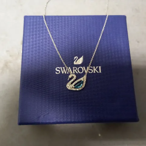 BOXED SWAROVSKI ICONIC SWAN WOMEN'S PENDANT NECKLACE