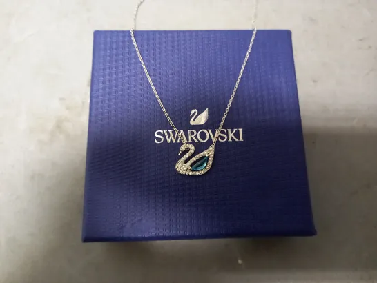 BOXED SWAROVSKI ICONIC SWAN WOMEN'S PENDANT NECKLACE