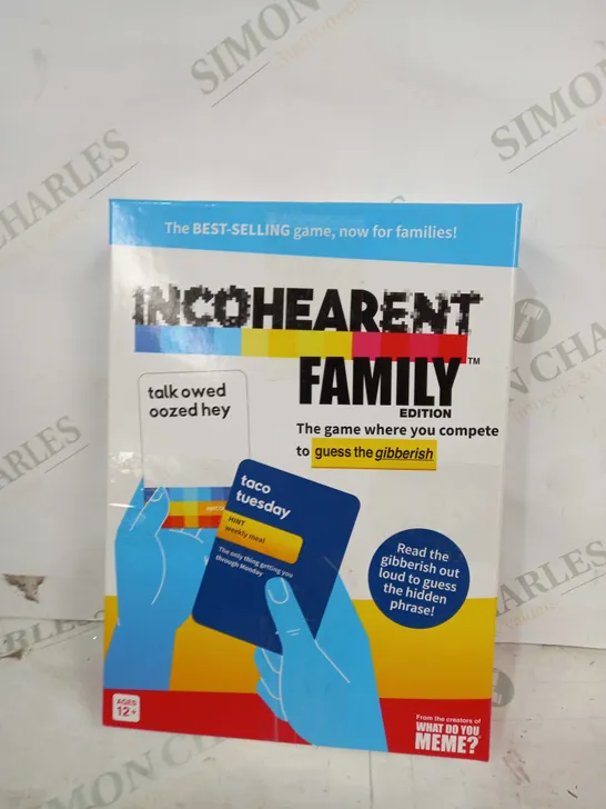 INCOHEARENT FAMILY EDITION GAME