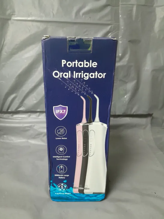 SEALED IPX7 PORTABLE ORAL IRRIGATOR CHARCOAL BLACK