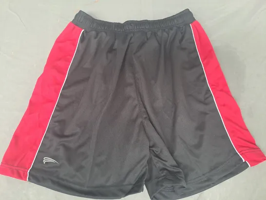 FALCON SHORTS IN BLACK/SCARLET/WHITE SIZE 38"