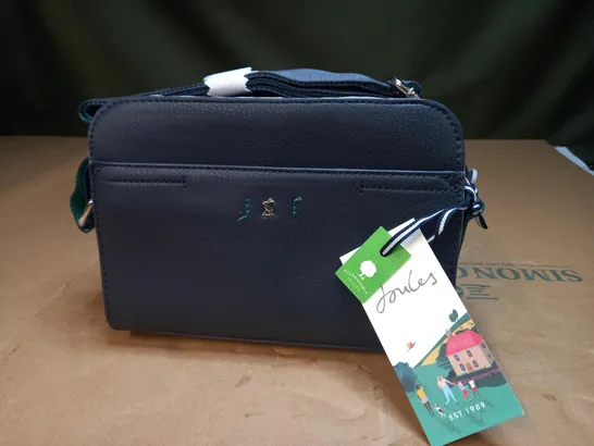 JOULES FAUX LEATHER BAG IN NAVY