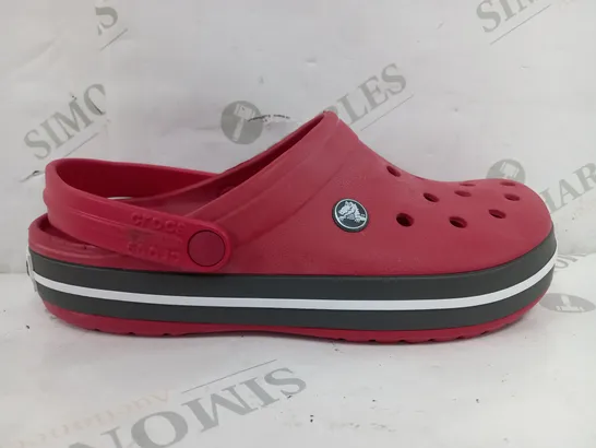 CROCS CROCBAND RED CLOGS - UK 6-7