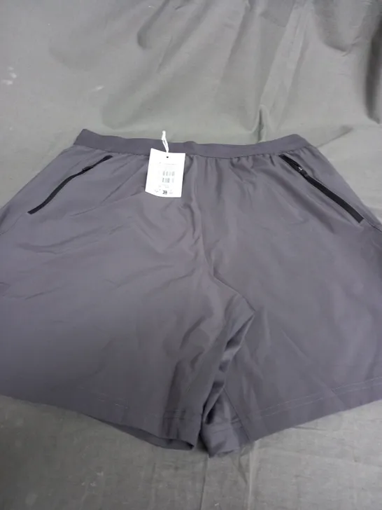 GYMSHARK APEX 7 HYBRID SHORTS IN GREY - MEDIUM