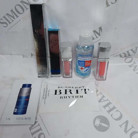 APPROXIMATELY 7 ASSORTED HEALTH & BEAUTY PRODUCTS TO INCLUDE LANCOME EYE PENCIL, MAYBELLINE LIPSTICK, MASCARA ETC 