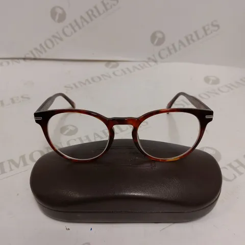 LONDON RETRO DALSTON SHINY DEMI RED EYE GLASSES 