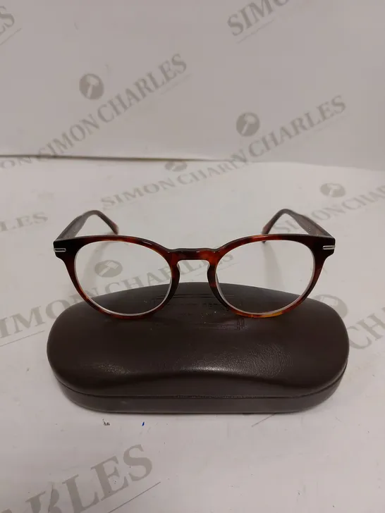 LONDON RETRO DALSTON SHINY DEMI RED EYE GLASSES 