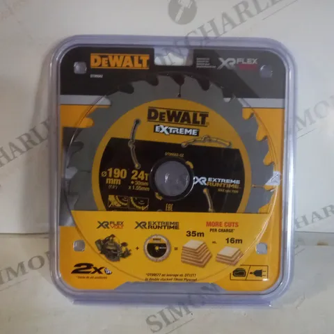 DEWALT DT99562 190X30MM 24T XR FLEXVOLT CIRCULAR SAW BLADE