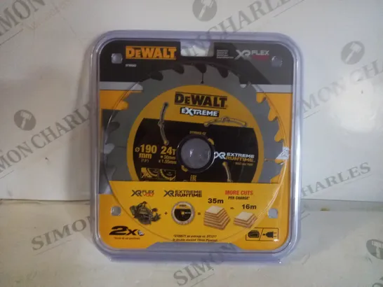 DEWALT DT99562 190X30MM 24T XR FLEXVOLT CIRCULAR SAW BLADE