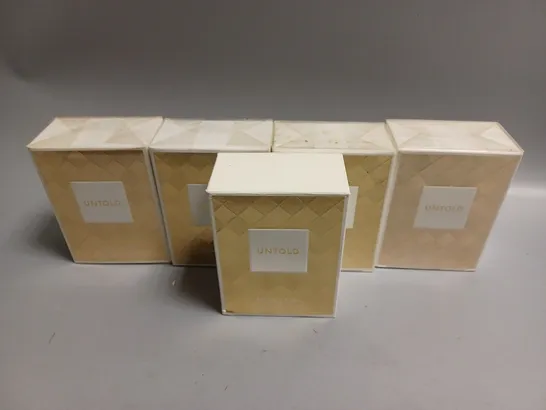 5 BOXED UNTOLD BY ELIZABETH ARDEN EDP SPRAY (50ml)