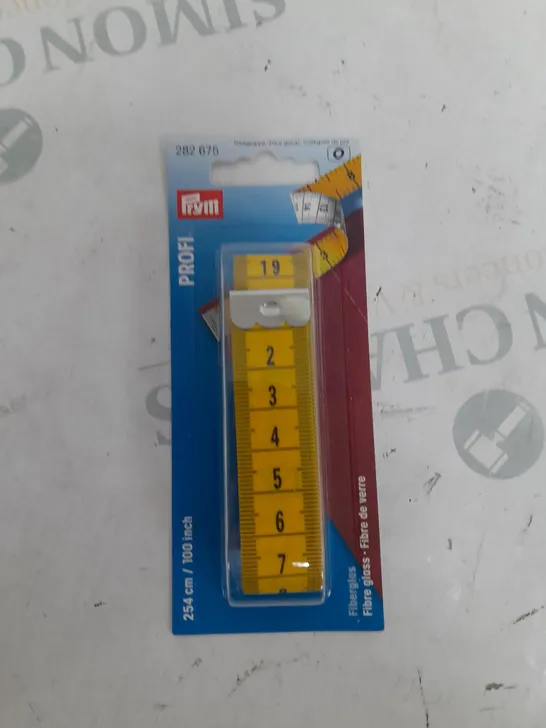 5 X PRYM TAPE MEASURE YELLOW/BLACK 2.54M