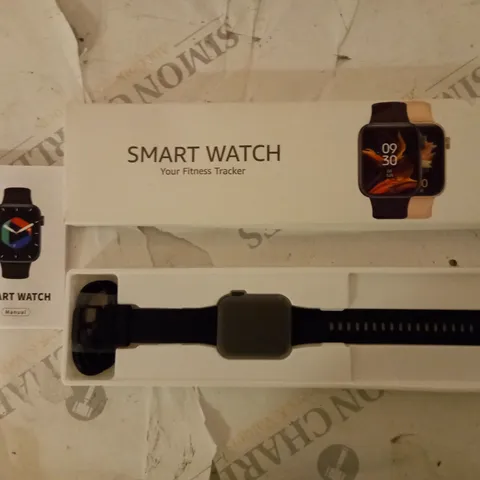 BOXED SMART PHONE FITNESS TRACKER WITH USB CABLE AND INSTRUCTIONS