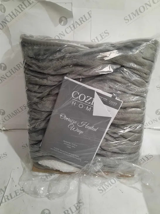 COZEE HOME OVERSIZED WRAP - SILVER / GREY