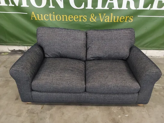 DESIGNER FABRIC UPHOLSTERED 2-SEATER SOFA 