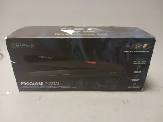 BOXED REVAMP PROGLOSS DIGITAL CERAMIC STRAIGHTENER 