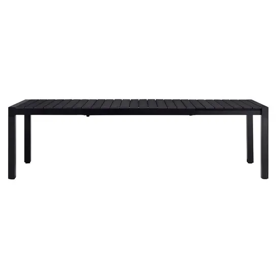 WRAPPED MARIAL EXTENDABLE ALUMINIUM DINING TABLE 