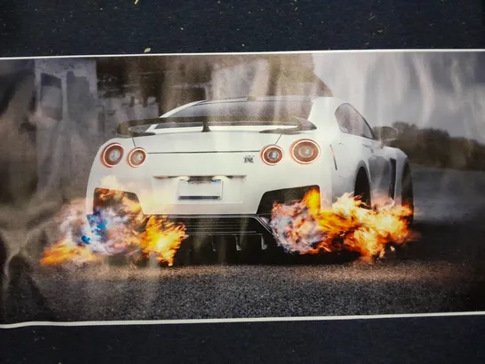 NISSAN GTR ACTION SHOT CANVAS PRINT 