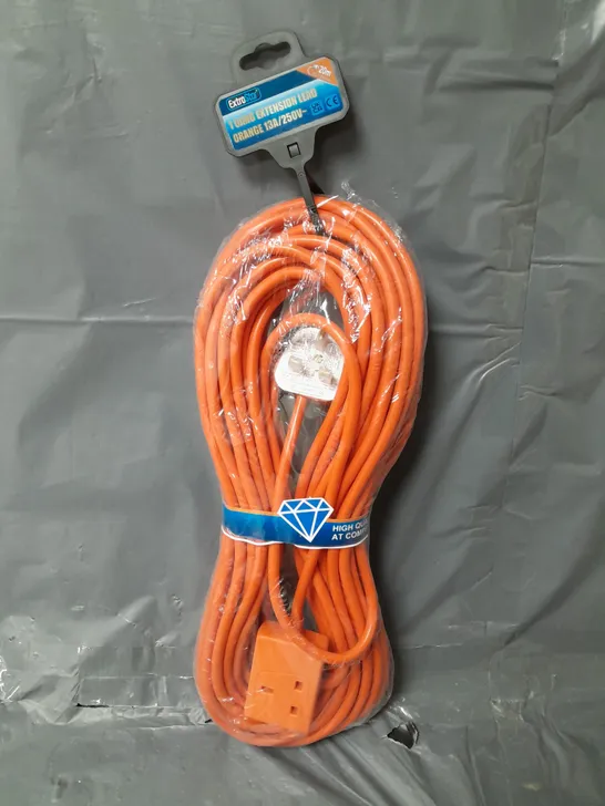 EXTRASTAR 1 GANG EXTENSION LEAD ORANGE 20M